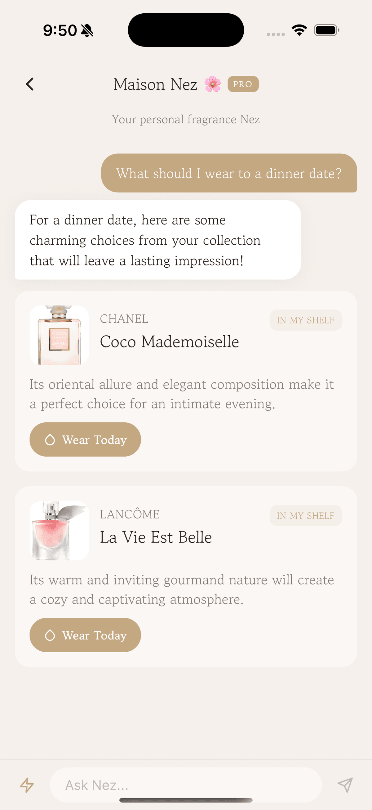 AI Perfume Recommendations