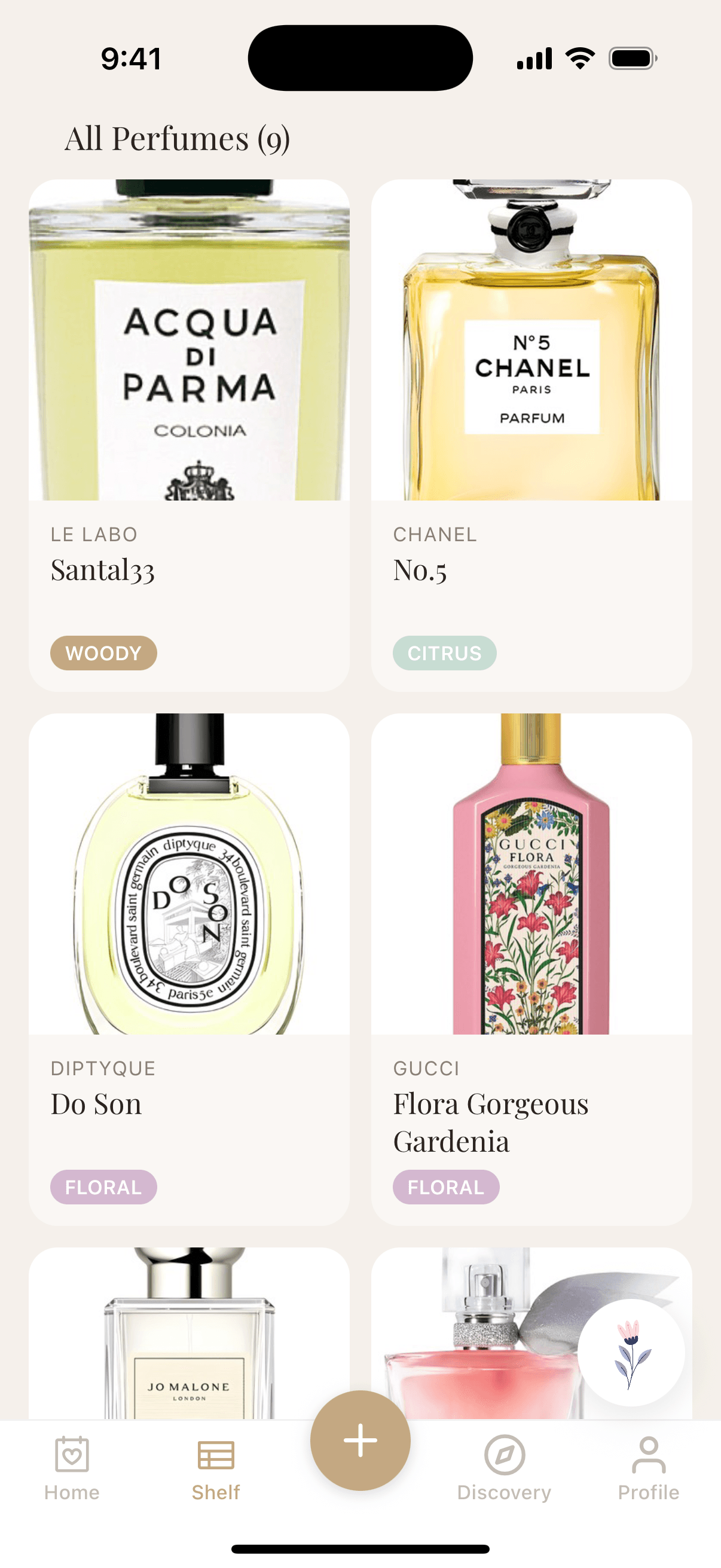 Perfume Collection Organizer